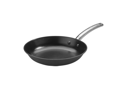  HorecaTraders Lyonnaise pan | Nonstick | stainless steel | Ø24 cm | Gas, electric, ceramic 
