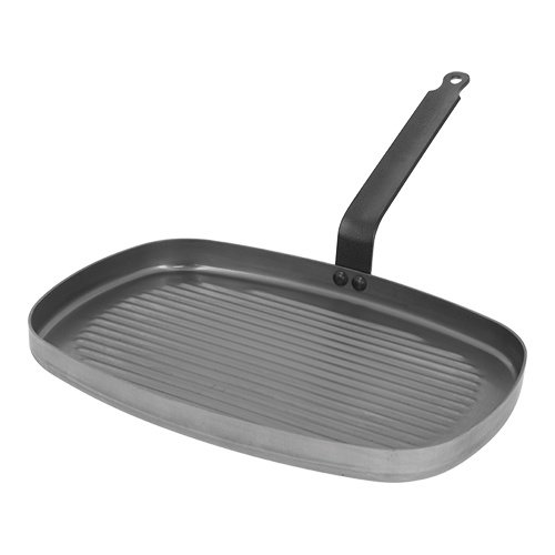  HorecaTraders Grillpan | Plaatstaal | 38 x 26 cm 