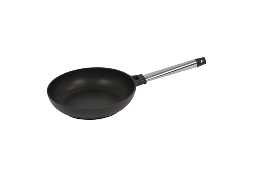  HorecaTraders Lyonnaise pan | stainless steel | Ø28cm | Gas, electric, ceramic, oven 
