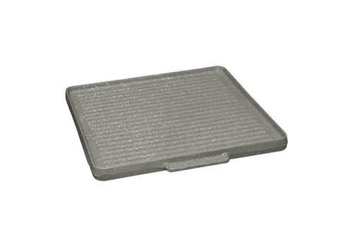  HorecaTraders Grill plate | Cast iron | 7.7kg | 40x40cm 