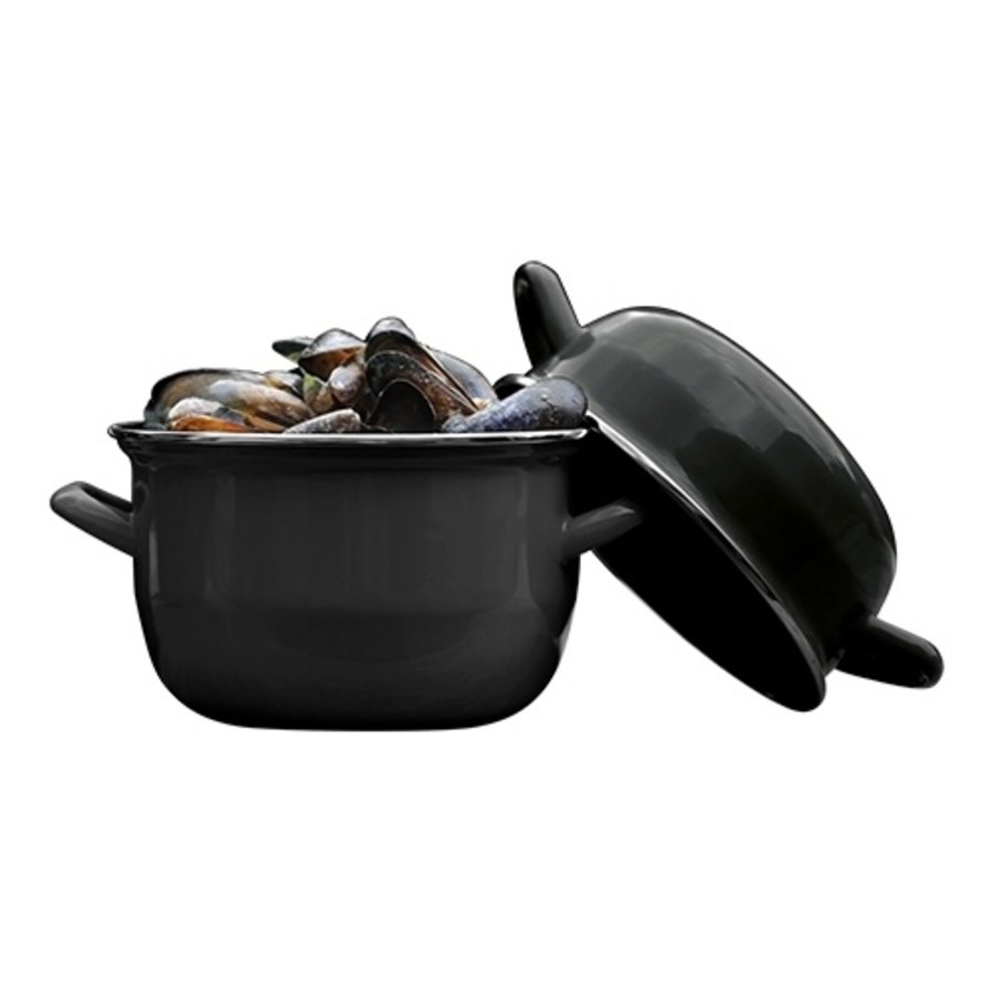 Mussel pan Enamelled | Ø18cm | 2.8L | gas, electric, ceramic