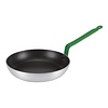 HorecaTraders lyonnaise pan | Green | nonstick | aluminum | Ø28cm | Gas, electric, ceramic