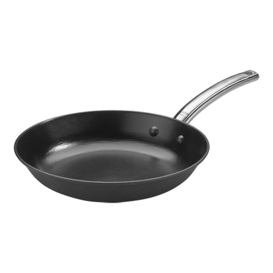 lyonnaise pan | nonstick | cast steel | Ø30cm | Gas, electric, ceramic