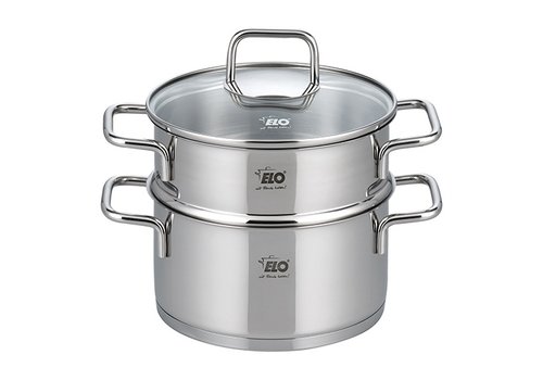  HorecaTraders Steamer-cooking pot stainless steel | Ø18cm | gas, electric, ceramic 