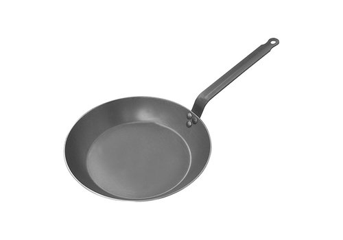  HorecaTraders lyonnaise pan | sheet steel | Ø30cm | Gas, electric, ceramic, oven 