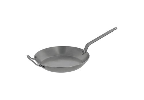 HorecaTraders Lyonnaise pan | Sheet steel | Ø32 cm | Gas, electric, ceramic, oven 