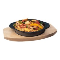 Poêle de service Bistro en fonte | Ø14 cm | Sous-plancher en bois