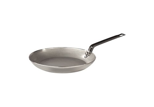  HorecaTraders Lyonnaise-Pfanne | Stahlblech | Gas, Elektro, Keramik, Backofen | Ø36 cm 