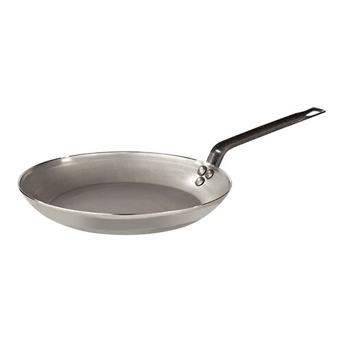  HorecaTraders Lyonnaise-Pfanne | Stahlblech | Gas, Elektro, Keramik, Backofen | Ø36 cm 