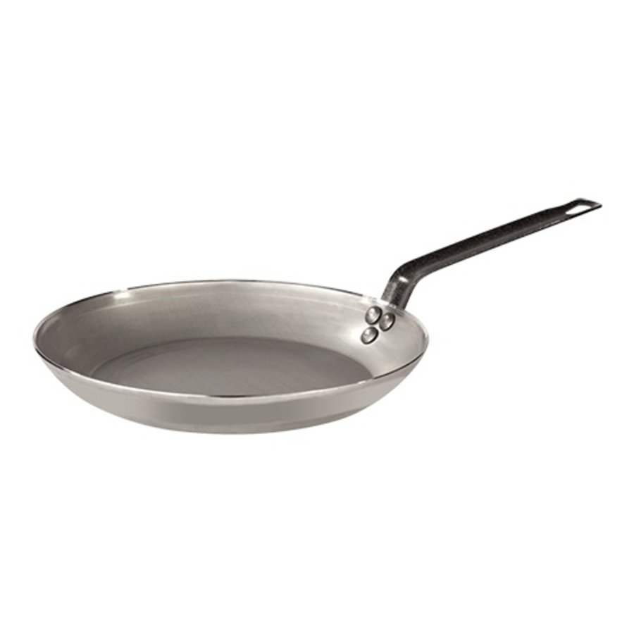 Poêle lyonnaise | Tôle d'acier | Gaz, électrique, vitrocéramique, four | Ø36 cm