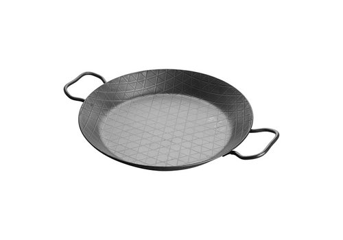  HorecaTraders Plat de service Bistro | Tôle d'acier | Ø28 cm 