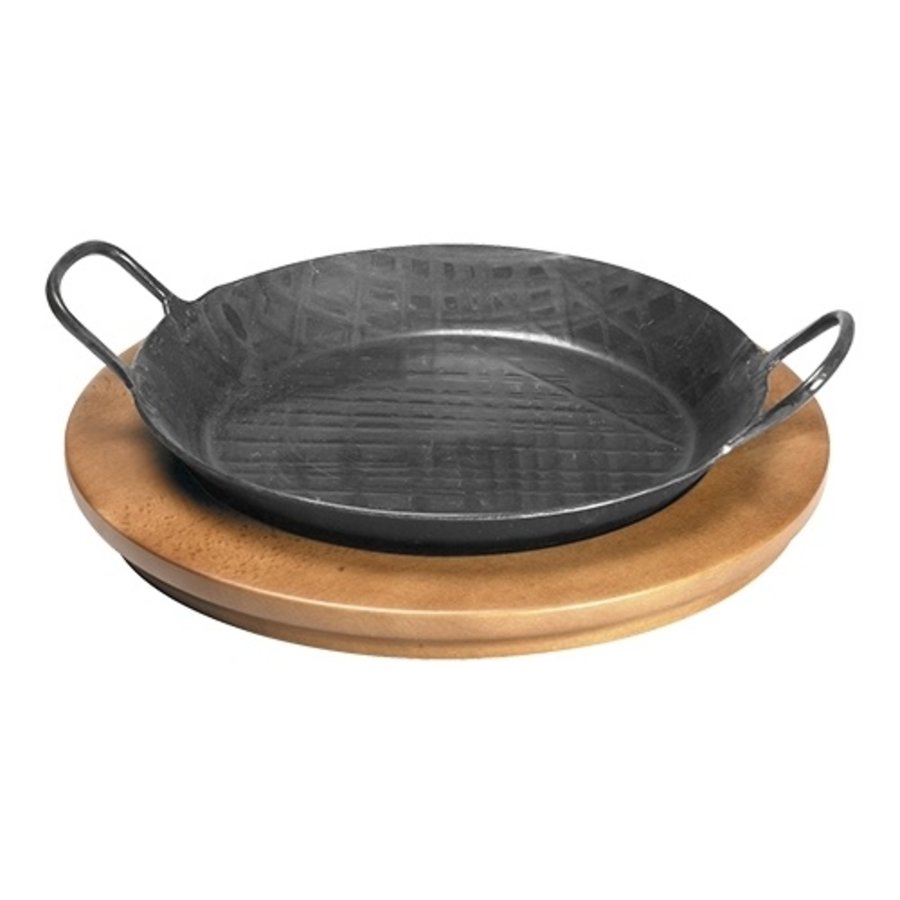 Bistro-Servierpfanne | Stahlblech | Ø28 cm