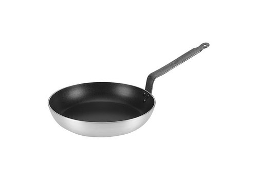  HorecaTraders Lyonnaise-Pfanne | Stahlblech | Ø36 cm | Gas, Elektro, Keramik 