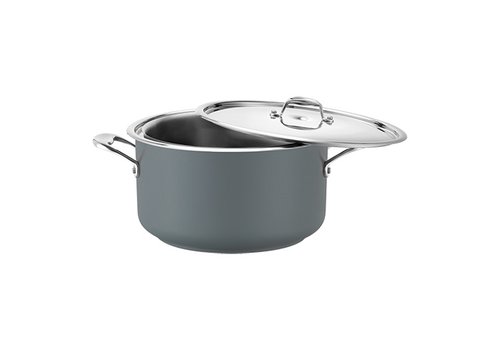  HorecaTraders Bain Marie Pan | stainless steel | Ø24cm | 3.1L | Gray 