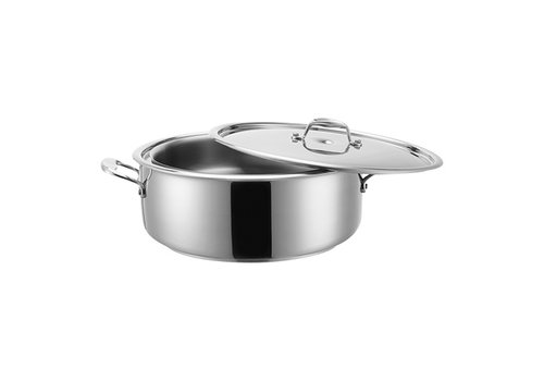  HorecaTraders Bain Marie Pan | Stainless steel | 3.7L | Ø32 x 12.5 cm 