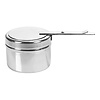 HorecaTraders Fuel paste holder | stainless steel | 0.16kg | Ø9.5 x 7 cm