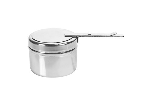  HorecaTraders Support de pâte combustible | acier inoxydable | 0,16 kg | Ø9,5 x 7 cm 