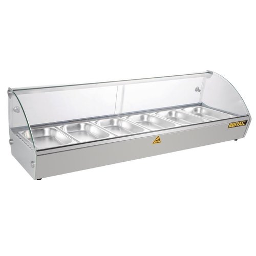  HorecaTraders Warming display case | 68L | 22kg | 230V | 33.6 x 112.7 x 42 cm 