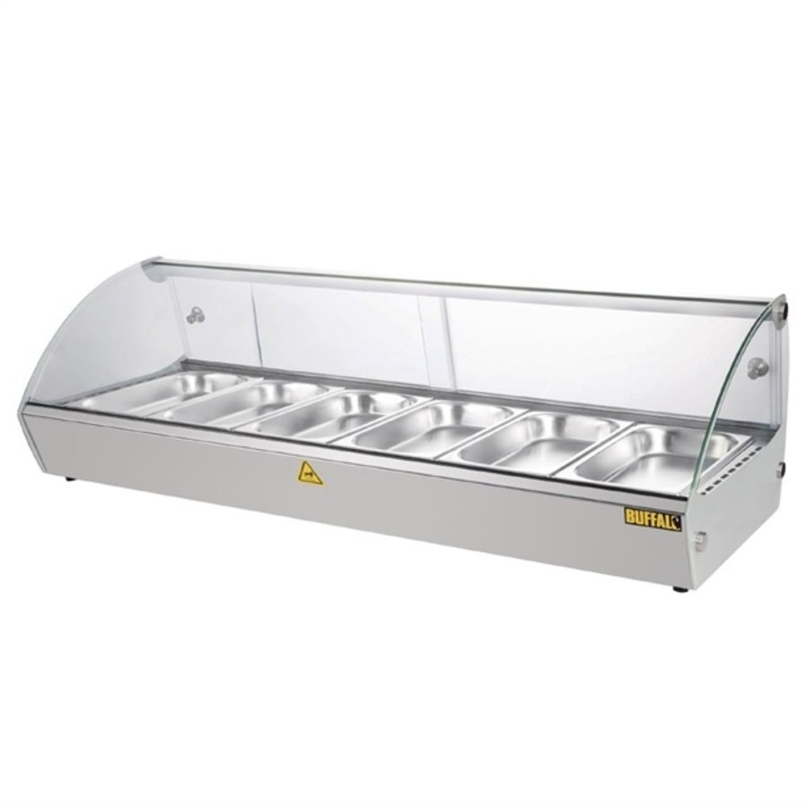 Vitrine chauffante | 68L | 22 kg | 230V | 33,6 x 112,7 x 42 cm