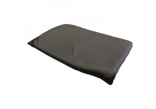  HorecaTraders Coussin pour chaise pliante | Simili cuir | Noir | 4 pièces 