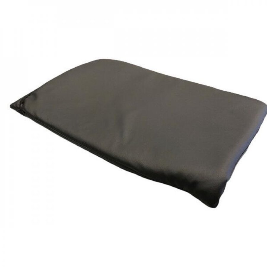 Cushion for Folding Chair | Faux Leather | Black | 4 pieces