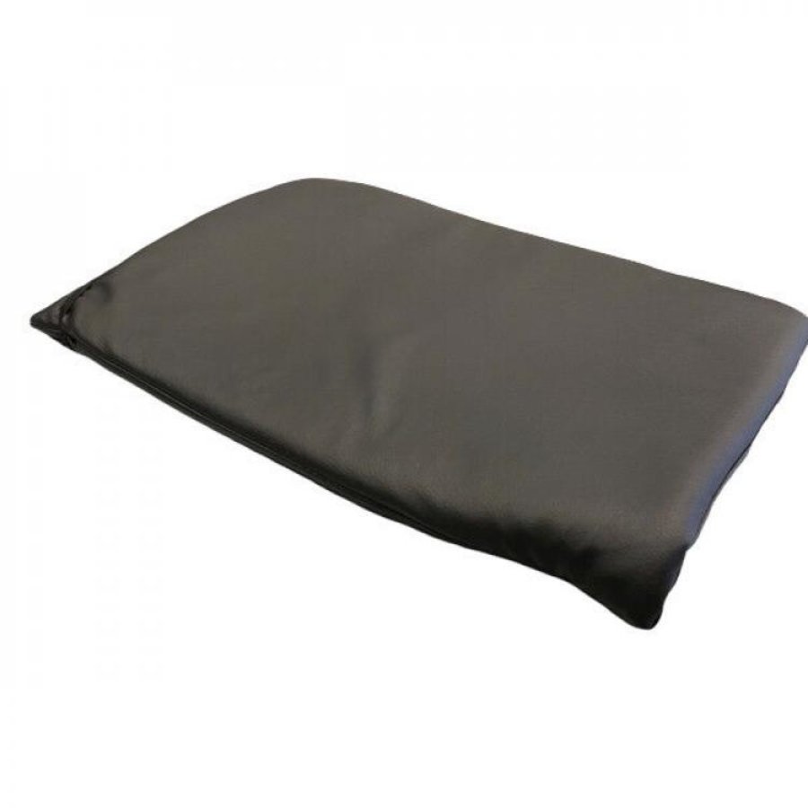 Cushion for folding chair | Leatherette | Black | 4 pieces