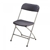 HorecaTraders Chaise pliante Europe | Plastique | Gris | 12 pièces