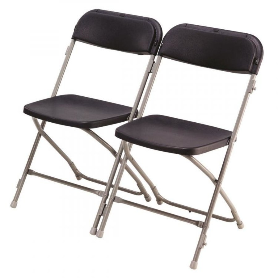 Folding Chair Europa Connect | Plastic | Black | 10 pieces