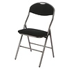 HorecaTraders Chaise pliante Super | Rembourré | Noir | 5 pièces