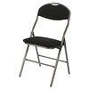 HorecaTraders Folding chair Super | Upholstered | Black | 5 pieces