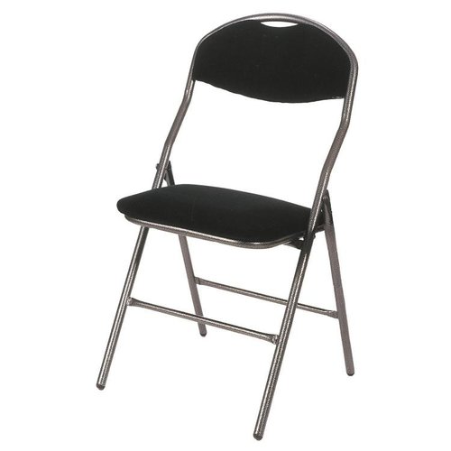 HorecaTraders Chaise pliante Super | Rembourré | Noir | 5 pièces 