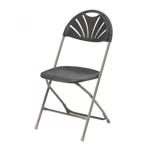  HorecaTraders Chaise pliante Globe | Polypropylène | Anthracite | 10 pièces 