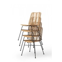 Stackable Chair Palm | PE Rattan | Beige