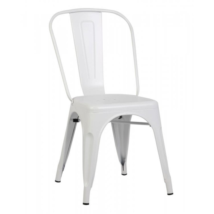 Stacking chair Tolix | Steel | White | 4 pieces