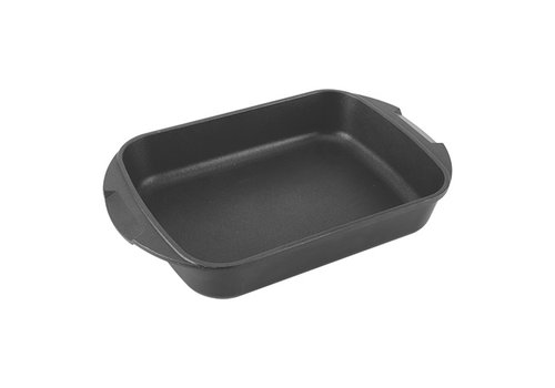  HorecaTraders Bräter | Antihaftbeschichtung | Aluminiumguss | 1,12 kg | 22 x 30 x 7 cm 