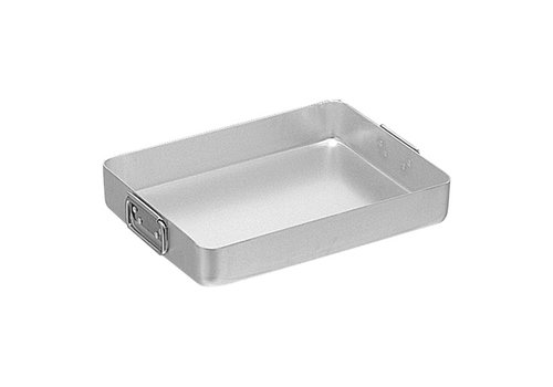  HorecaTraders Bräter | Aluminium | 6,3 l | 1,55 kg | 30 x 40 x 6,5 cm 