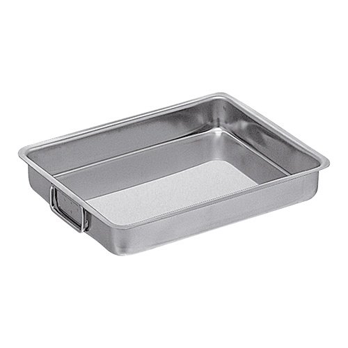  HorecaTraders Bräter | Edelstahl | 6,5 L | 2,6 kg | 33 x 43 x 6 cm 