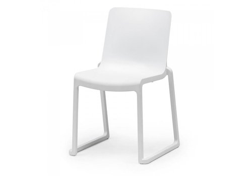  HorecaTraders Stacking chair Kasar | Polypropylene | White | 4 pieces 