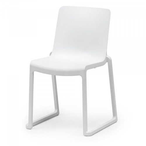  HorecaTraders Stacking chair Kasar | Polypropylene | White | 4 pieces 