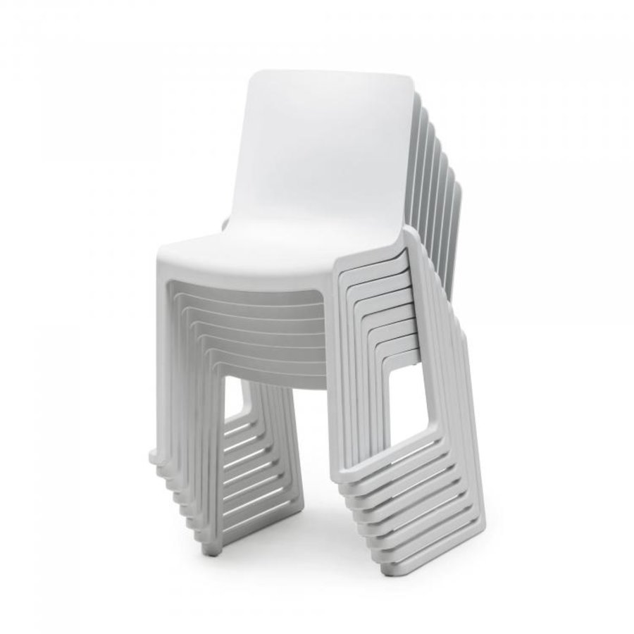 Stacking chair Kasar | Polypropylene | White | 4 pieces