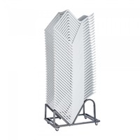 Chaise empilable Kasar | Polypropylène | Blanc | 4 pièces