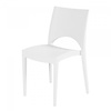 HorecaTraders Stackable chair June | Polypropylene | White | 4 pieces