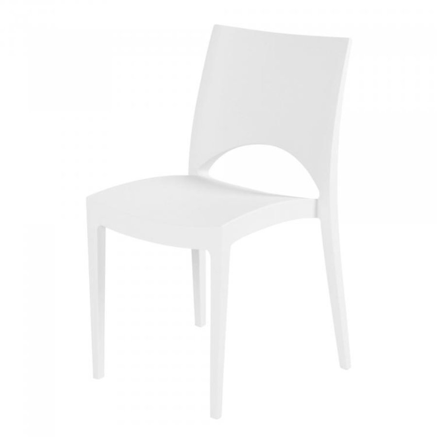 Stacking chair June | Polypropylene | White | 4 pieces