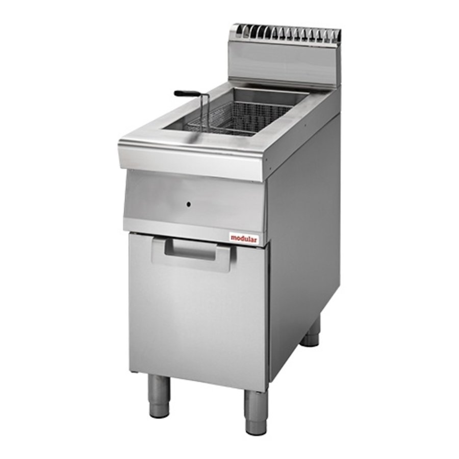 Fritteuse | Edelstahl | 41 kg | 13 Liter | Gas | Stufenlos