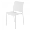 HorecaTraders Chaise empilable Trix | Polypropylène | Blanc | 4 pièces