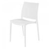 HorecaTraders Stacking chair Trix | Polypropylene | White | 4 pieces