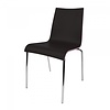 HorecaTraders Stackable chair Scala | Laminated Plywood | Black | 4 pieces
