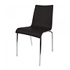 HorecaTraders Stacking chair Scala | Laminated Plywood | Black | 4 pieces