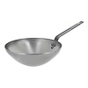 HorecaTraders wok pan | Sheet steel | 1.4kg | 9 x Ø24 cm