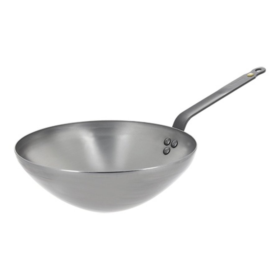 wok pan | Sheet steel | 1.4kg | 9 x Ø24 cm